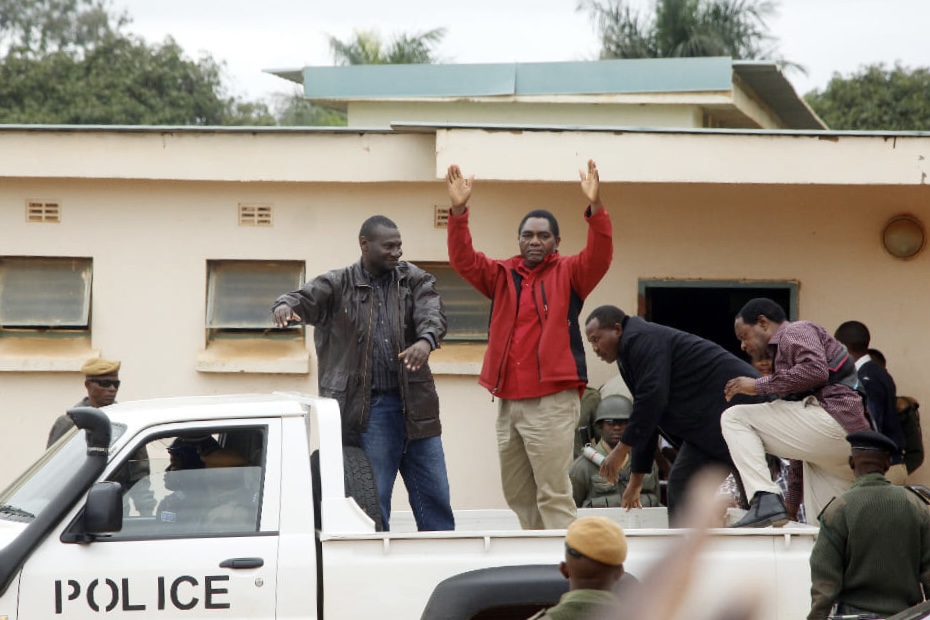 Hakainde Hichilema and Co-Accused Transported from Lusaka Magistrate's Courts to Chimbokaila Prison